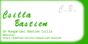 csilla bastien business card